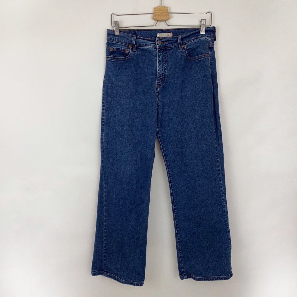 Levis High Waist Denim Straight Leg Denim Jeans